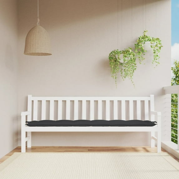 vidaXL Garden Bench Cushion Black Oxford fabric (100% polyester)