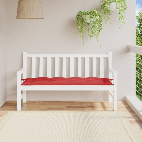 vidaXL Garden Bench Cushion Red Oxford fabric Standard Non-slip