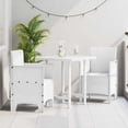thumbnail image 1 of vidaXL Garden Chair 2 pcs White 20.87 x 19.29 x 33.46 in Polypropylene, 1 of 2