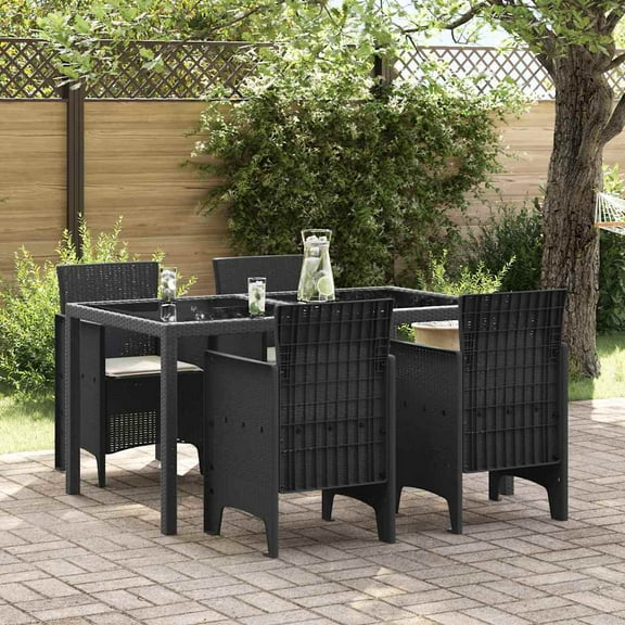 vidaXL Garden Chair 4 pcs Anthracite 53 x 49 x 85 cm PP