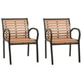 thumbnail image 1 of vidaXL Garden Chairs 2 pcs Wood, 47937, 1 of 1