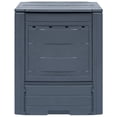 thumbnail image 1 of vidaXL Garden Composters 3 pcs Gray 23.6"x23.6"x28.7" 206.1 gal, 1 of 6