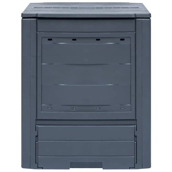 vidaXL Garden Composters 3 pcs Gray 23.6"x23.6"x28.7" 206.1 gal