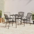thumbnail image 1 of vidaXL Garden Dining Set Anthracite Steel (e-coated and powder-coated), 1 of 6