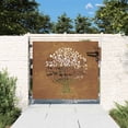 thumbnail image 1 of vidaXL Garden Gate 33.5"x29.5" Corten Steel Tree Design, 1 of 3