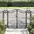 thumbnail image 1 of vidaXL Garden Gate Ornamental Fence Gate with Bolt Hinge Trellis Wrought Iron, 1 of 23