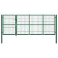 thumbnail image 1 of vidaXL Garden Gate with Posts Steel Anthracite Fence Patio Outdoor Multi Sizes, 1 of 5