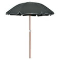 thumbnail image 1 of vidaXL Garden Parasol Anthracite Polyester 70.9 in, 1 of 28