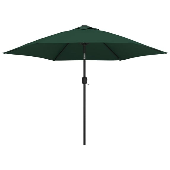 vidaXL Garden Parasol Green Polyester 9.8 ft diameter Tiltable