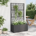 thumbnail image 1 of vidaXL Garden Planter Dark Grey Polypropylene Medium Decorative Inlays, 1 of 5