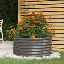 vidaXL Garden Planter Powder-coated Steel Raised Garden Bed Multi Colors/Sizes