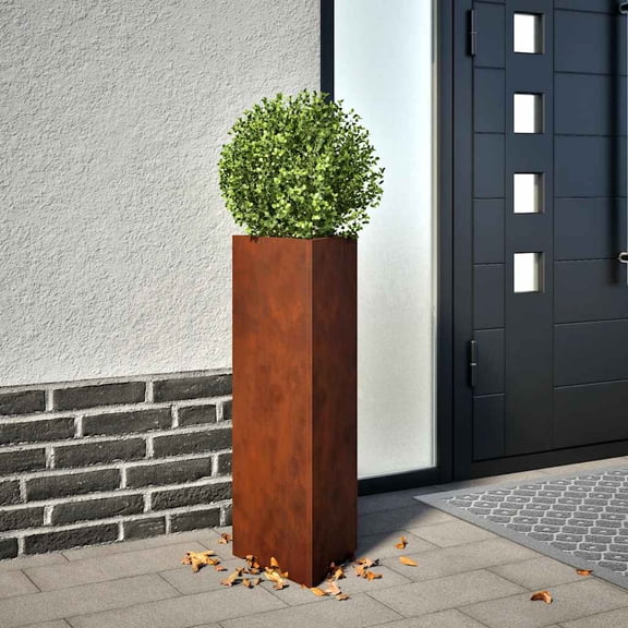 vidaXL Garden Planter Set of 2 Brown (will develop over time)