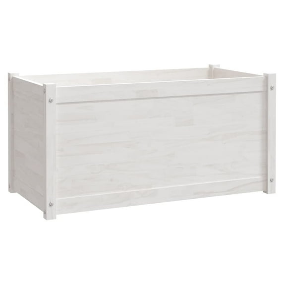 vidaXL Garden Planters 2 pcs 39.4"x19.7"x19.7" Solid Wood Pine