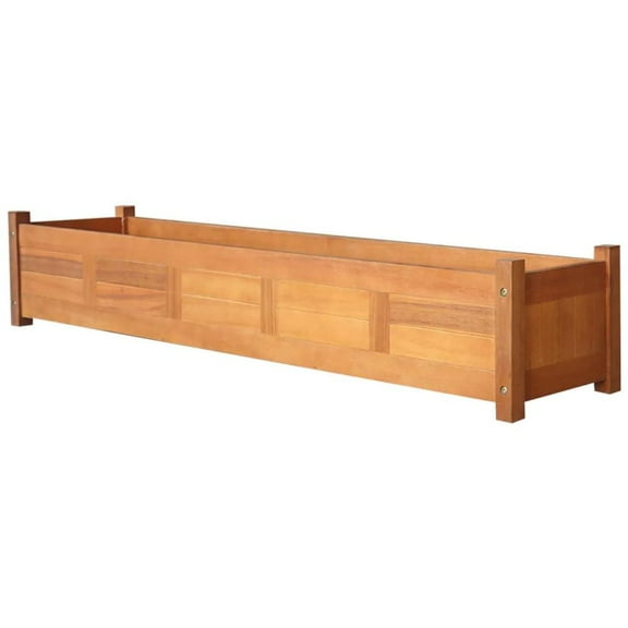 vidaXL Garden Raised Bed Acacia Wood 59"x11.8"x9.8", 42567