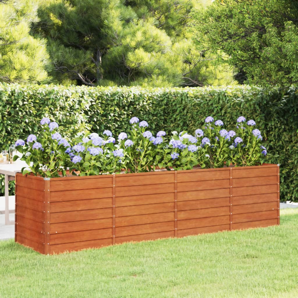 vidaXL Garden Raised Bed Rusty Corten steel Large Garden Raised Bed