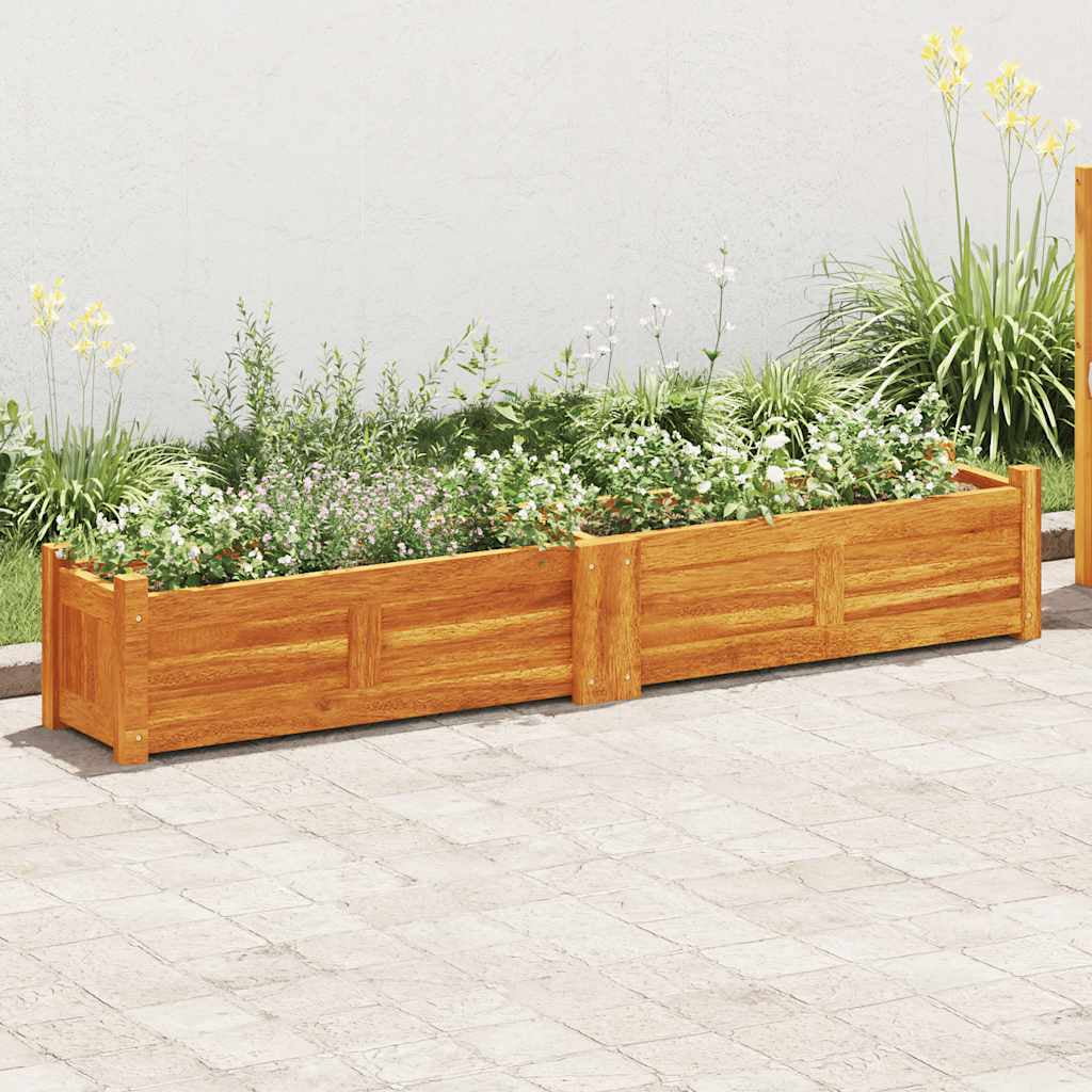 Natural Brown Acacia Wood Raised Garden Bed Planter Box