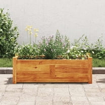 vidaXL Raised Bed Warm Rustic Acacia Wood Large Raised Bed Rectangular