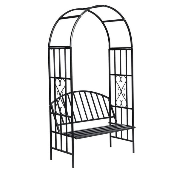 vidaXL Garden Rose Arch with Bench, 40545