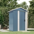 thumbnail image 1 of vidaXL Garden Shed Storage House Tool Equiment Organizer Galvanized Steel, 1 of 7