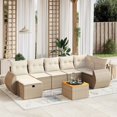thumbnail image 1 of vidaXL Garden Sofa Set Beige, Cream White, 1 of 4