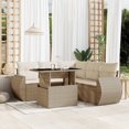 thumbnail image 1 of vidaXL Garden Sofa Set Beige PE Rattan Large Modular Garden Sofa Set, 1 of 9