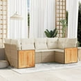 thumbnail image 1 of vidaXL Garden Sofa Set Beige PE Rattan Large Modular Garden Sofa Set, 1 of 10