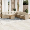thumbnail image 1 of vidaXL Garden Sofa Set Beige PE rattan Large Modular Garden Sofa Set, 1 of 10