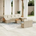 thumbnail image 1 of vidaXL Garden Sofa Set Beige, 1 of 10
