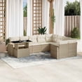 thumbnail image 1 of vidaXL Garden Sofa Set Beige, 1 of 9