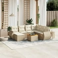 thumbnail image 1 of vidaXL Garden Sofa Set Beige, 1 of 9