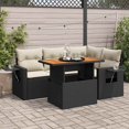 thumbnail image 1 of vidaXL Garden Sofa Set Black, Cream White, 1 of 6