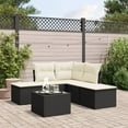 thumbnail image 1 of vidaXL Garden Sofa Set Black, Cream White, 1 of 4