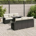 thumbnail image 1 of vidaXL Garden Sofa Set Black, Cream White, 1 of 10
