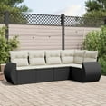thumbnail image 1 of vidaXL Garden Sofa Set Black PE Rattan Large Modular Garden Sofa Set, 1 of 4
