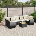 thumbnail image 1 of vidaXL Garden Sofa Set Black PE Rattan Large Modular Garden Sofa Set, 1 of 10
