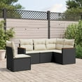 thumbnail image 1 of vidaXL Garden Sofa Set Black, Cream White, 1 of 4