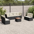 thumbnail image 1 of vidaXL Garden Sofa Set Black, 1 of 10