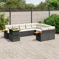thumbnail image 1 of vidaXL Garden Sofa Set Black, 1 of 5