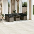 thumbnail image 1 of vidaXL Garden Sofa Set Grey, Dark Grey PE rattan Large Modular, 1 of 10
