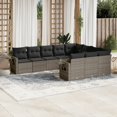 thumbnail image 1 of vidaXL Garden Sofa Set Grey, Dark Grey, 1 of 8