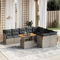 thumbnail image 1 of vidaXL Garden Sofa Set Grey PE Rattan Large Modular Garden Sofa Set, 1 of 5