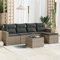 thumbnail image 1 of vidaXL Garden Sofa Set Grey PE Rattan Modular and Customizable, 1 of 4