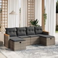 thumbnail image 1 of vidaXL Garden Sofa Set Grey PE rattan Large Modular Garden Sofa Set, 1 of 4