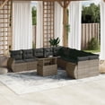 thumbnail image 1 of vidaXL Garden Sofa Set Grey PE rattan Large Water-resistant materials, 1 of 10
