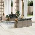 thumbnail image 1 of vidaXL Garden Sofa Set Grey PE rattan Modular Outdoor Sofa Set, 1 of 5