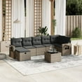 thumbnail image 1 of vidaXL Garden Sofa Set Grey Poly Rattan Large Modular Garden Sofa Set, 1 of 4