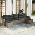 thumbnail image 1 of vidaXL Garden Sofa Set Grey, 1 of 4