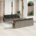 thumbnail image 1 of vidaXL Garden Sofa Set Grey, 1 of 6