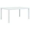 thumbnail image 1 of vidaXL Patio Table Garden Outdoor Porch Dining Table with Rattan Look Plastic, 1 of 45