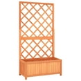 thumbnail image 1 of vidaXL Garden Trellis Planter Brown 27.6"x11.8"x53.1" Solid Firwood, 1 of 6